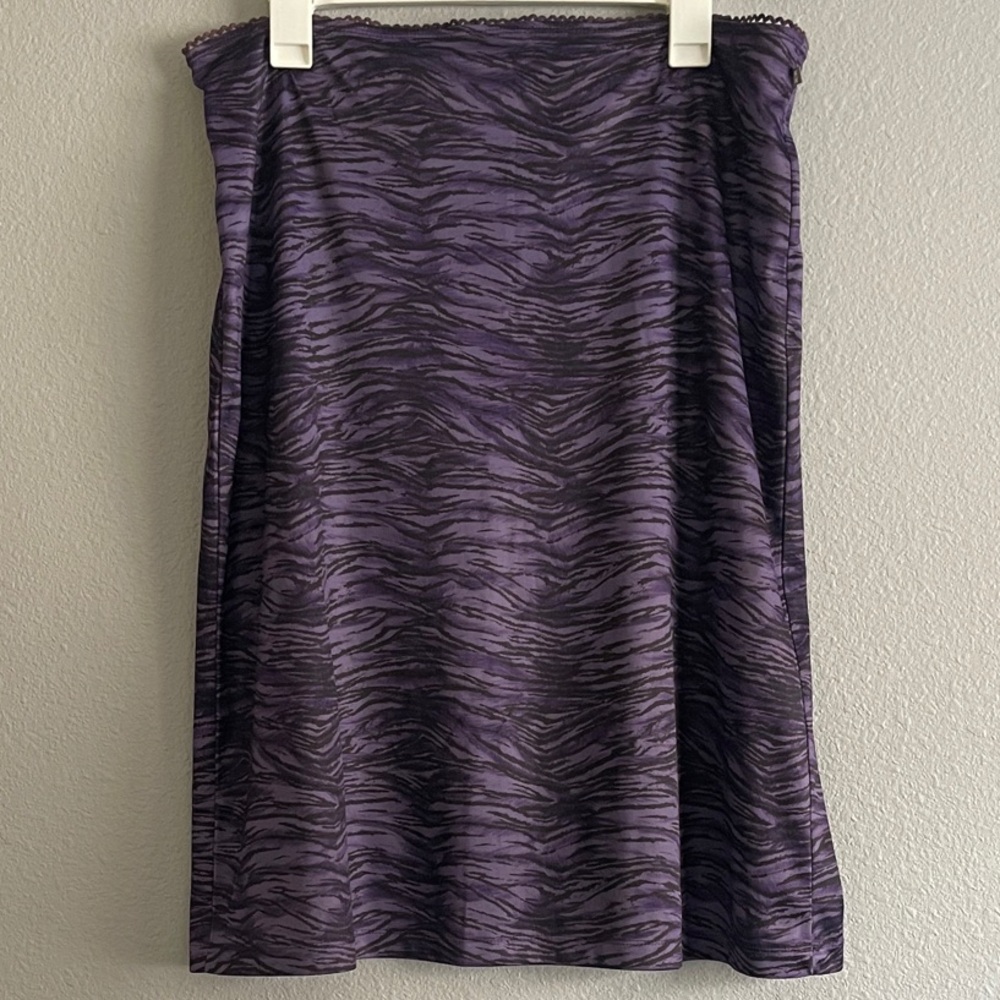 XX by Mexx Purple Animal Print A-Line Skirt
